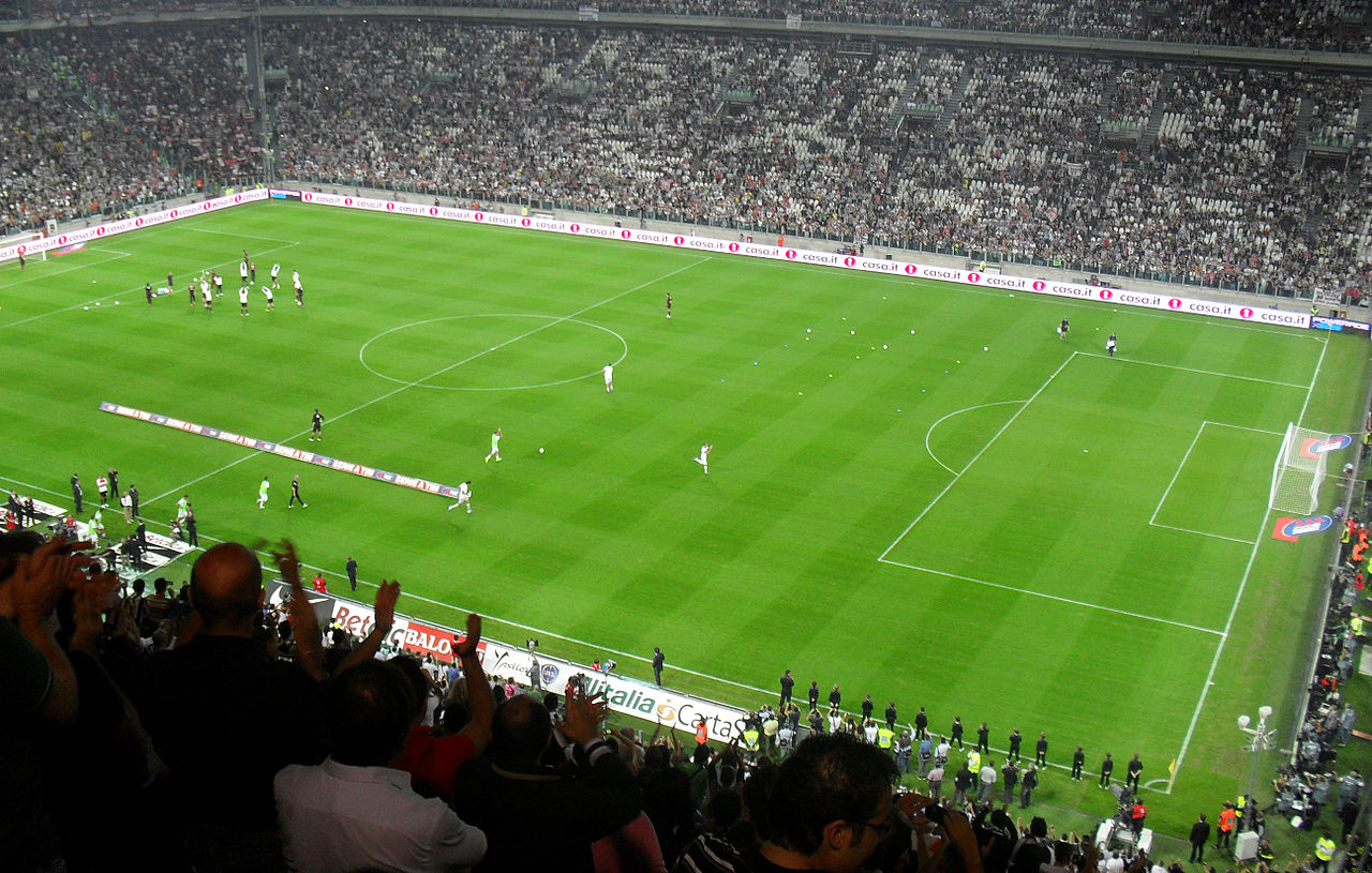 Interior view of Juventus Stadium before a match